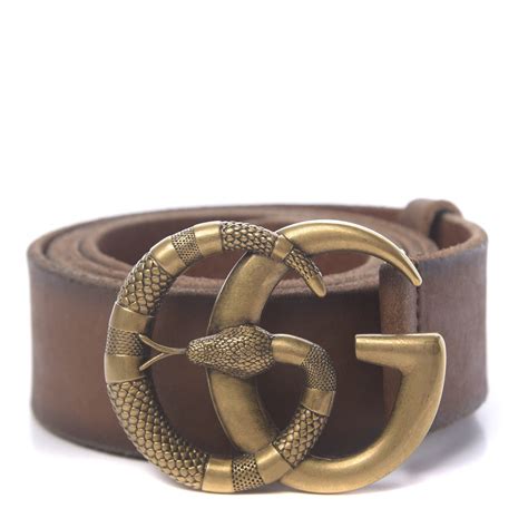 gucci snake belt that young thug wore|GUCCI Faded Calfskin Snake Double G 40mm Belt 100/40.